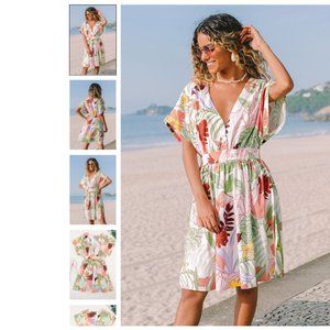 Floral Midi Dress / Coverup